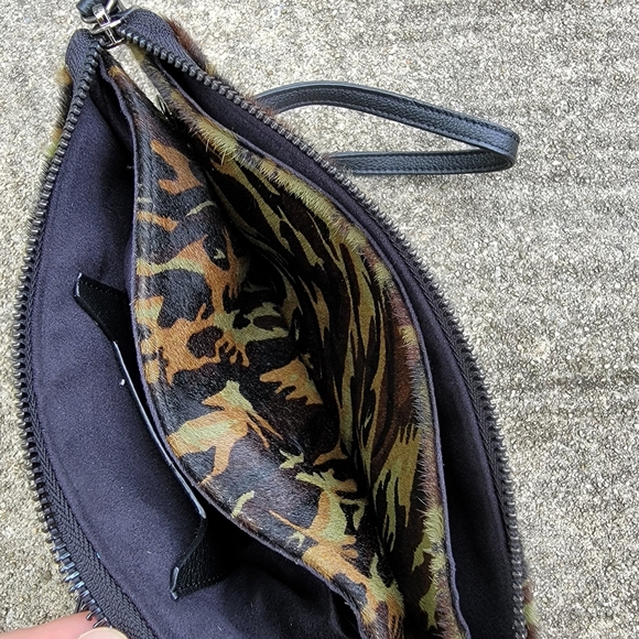 LAGGO City Bag Camo Calf Hair Studded  Crossbody Purse or Wristlet - Picture 7 of 11